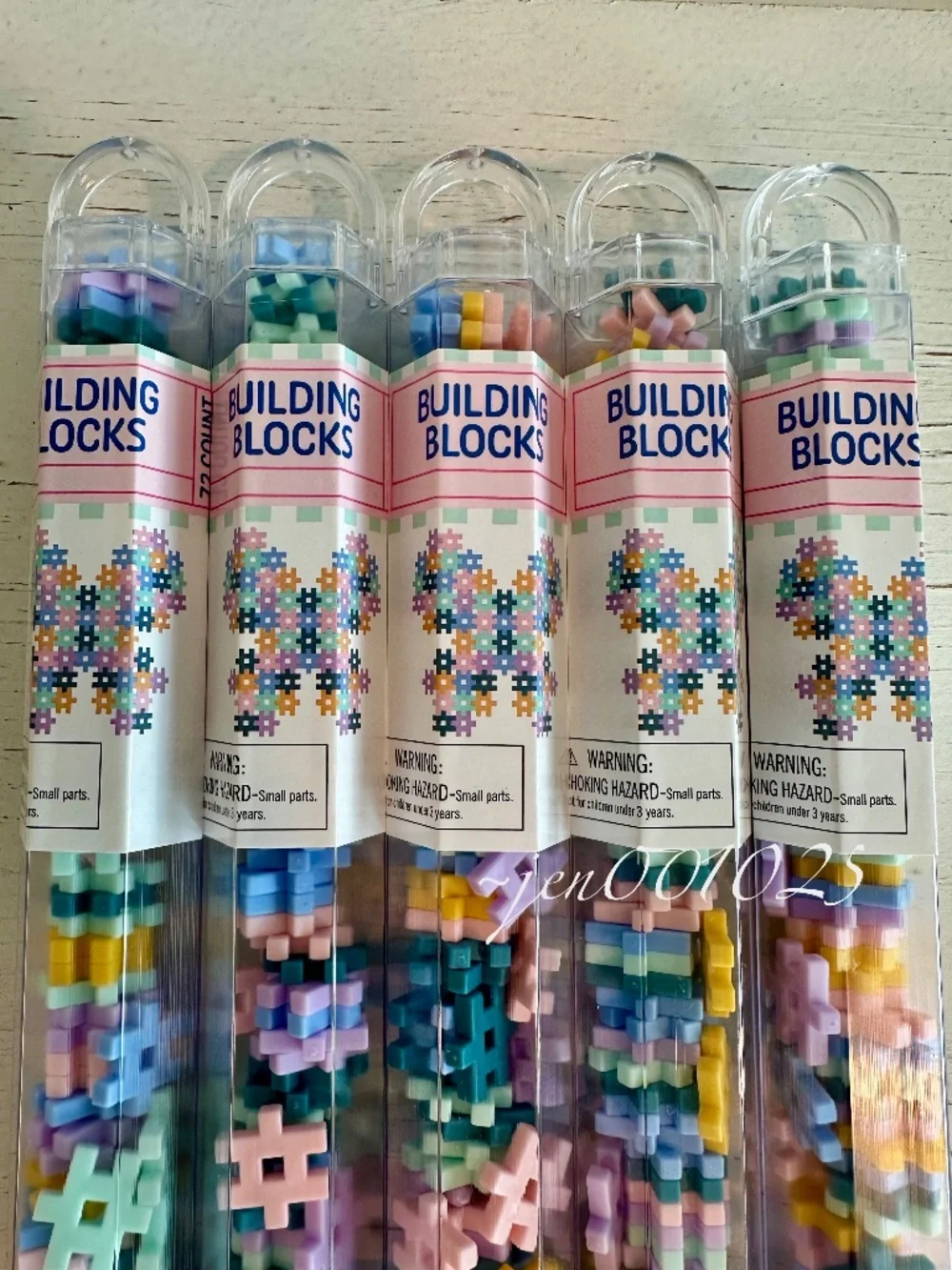 5 Sets Target Hashtag Building Blocks Pastel Colors